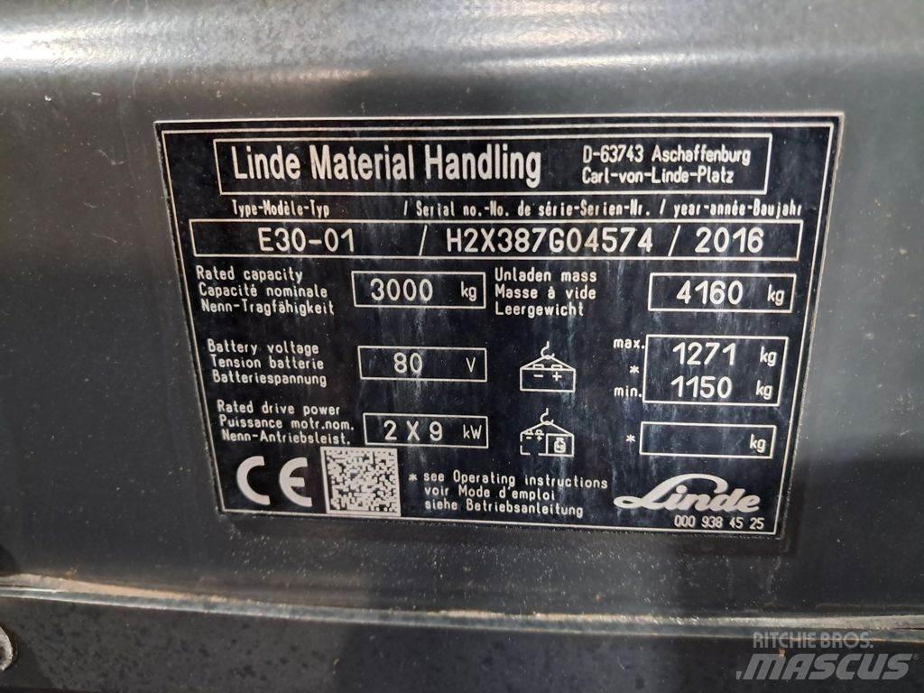 Linde E30-01 Elektrostapler