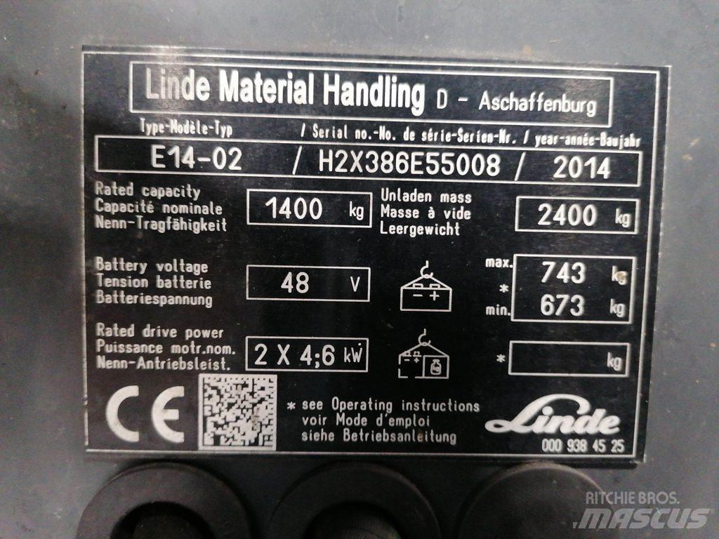 Linde E14-02 Elektrostapler