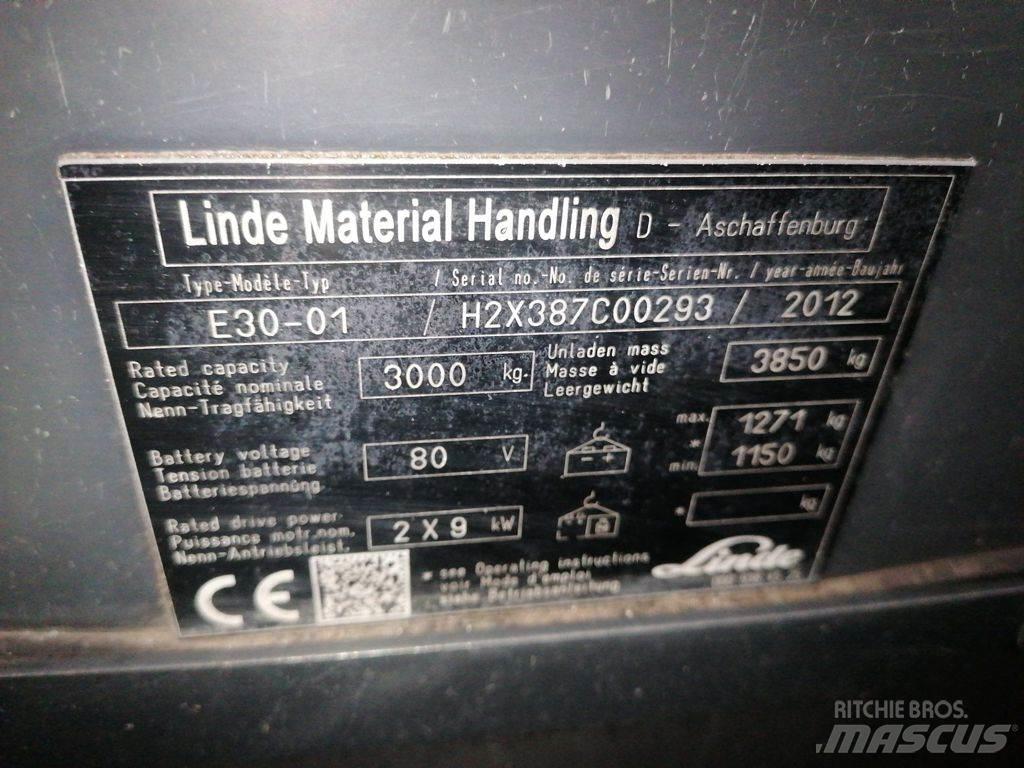 Linde E30-01 Elektrostapler