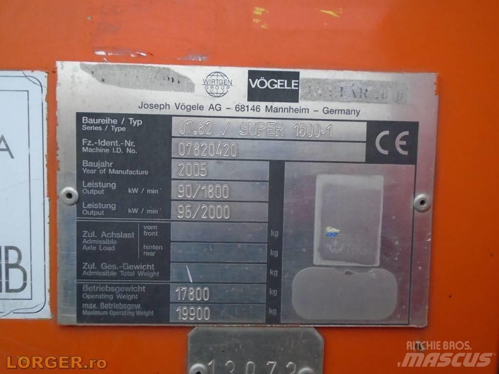 Vögele Super 1600 Strassenfertiger