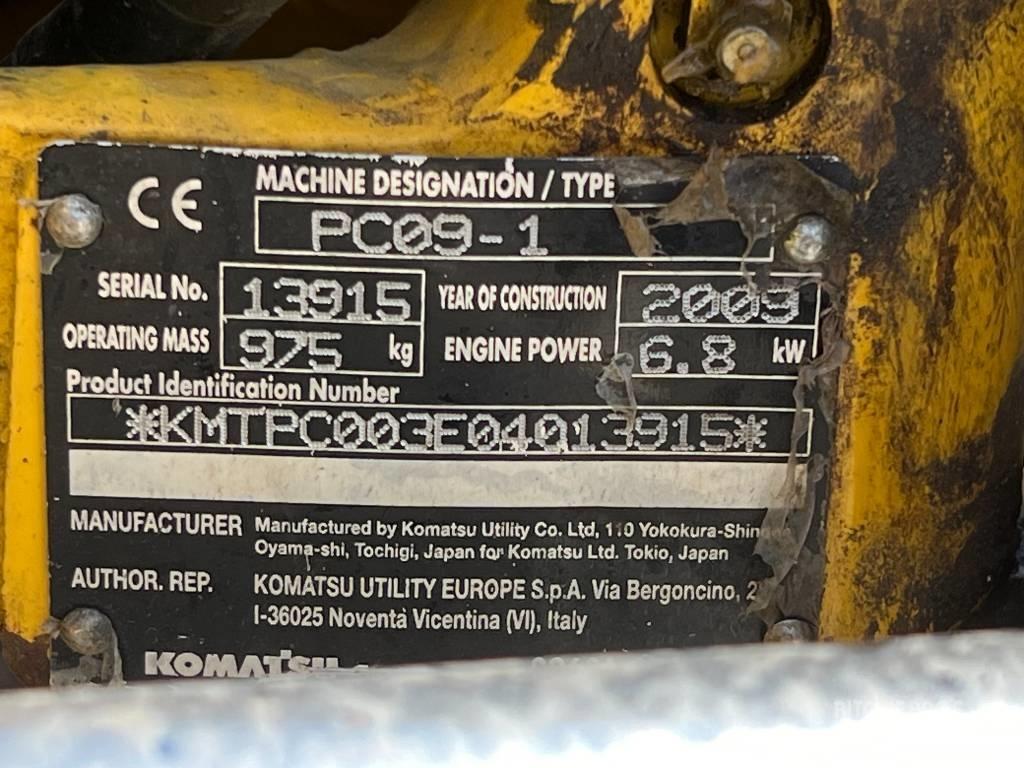 Komatsu PC 09-1 Minibagger < 7t