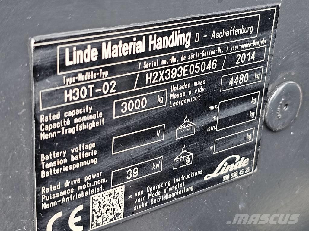 Linde H30T-02 Gasstapler