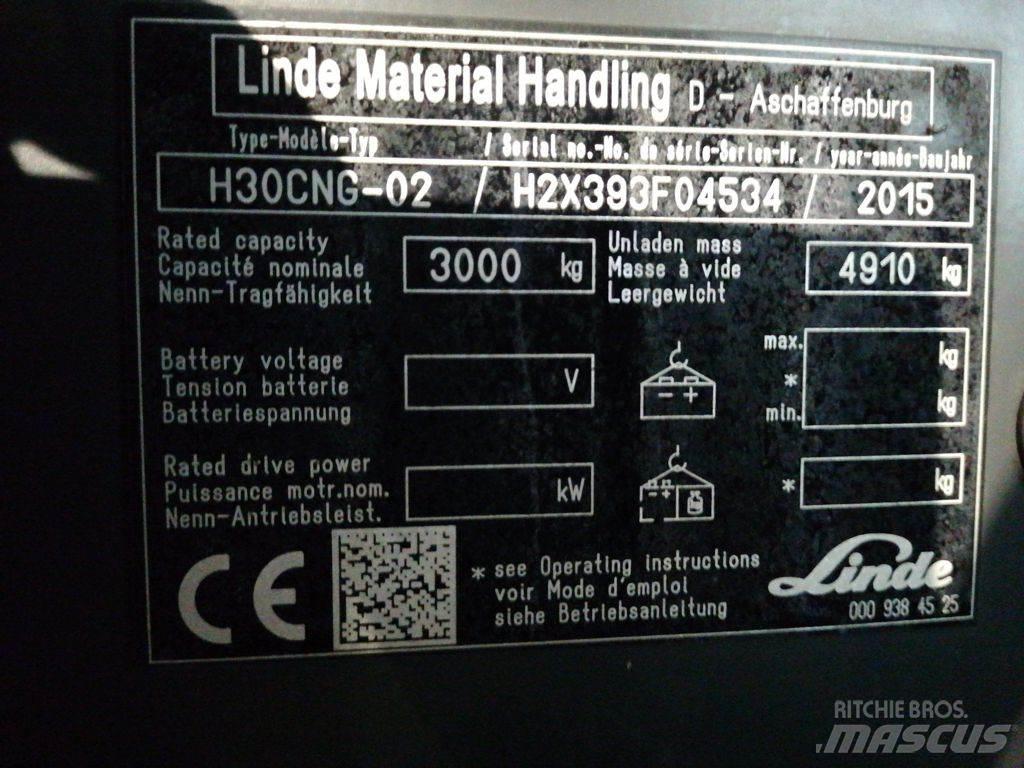 Linde H30TCNG-02 Gasstapler