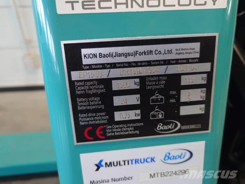 Baoli EP15-03 Niedergabelstapler