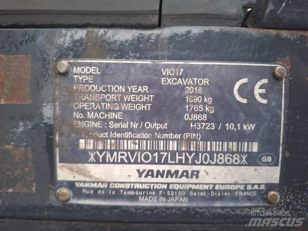 Yanmar Vio 17 Minibagger < 7t