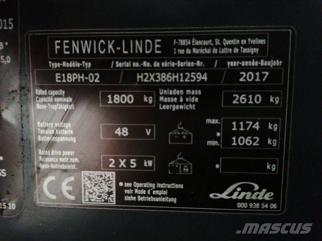 Linde E18PH Elektrostapler