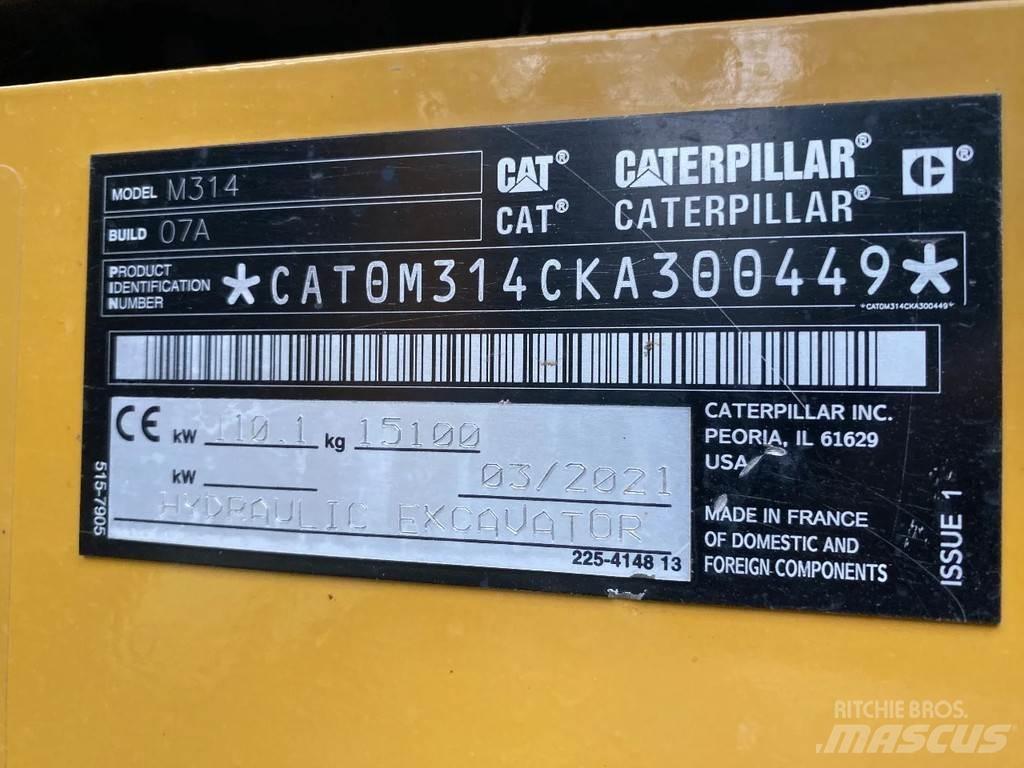 CAT 314 Next gen Mobilbagger
