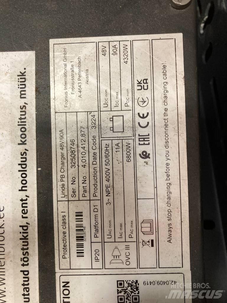 Linde R14/1120 Schubmaststapler