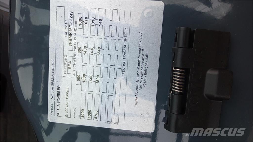 Toyota 8FBMK16T Elektrostapler