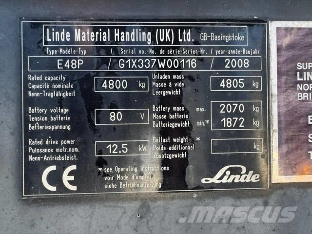 Linde E48P Elektrostapler