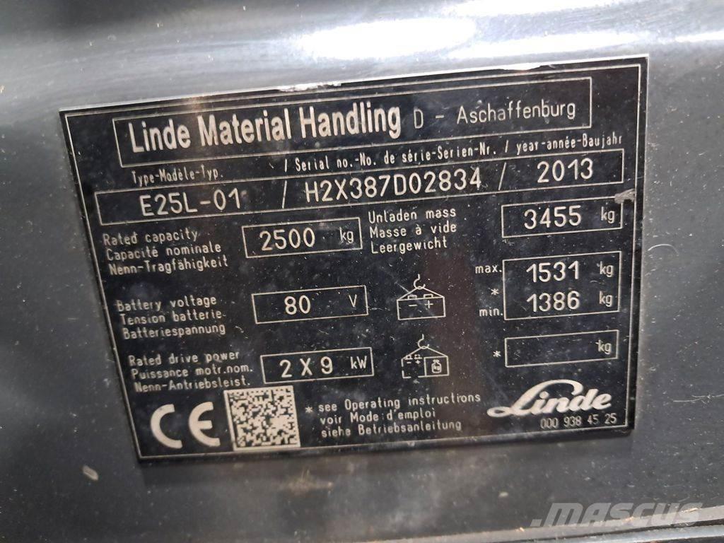 Linde E25L-01 Elektrostapler