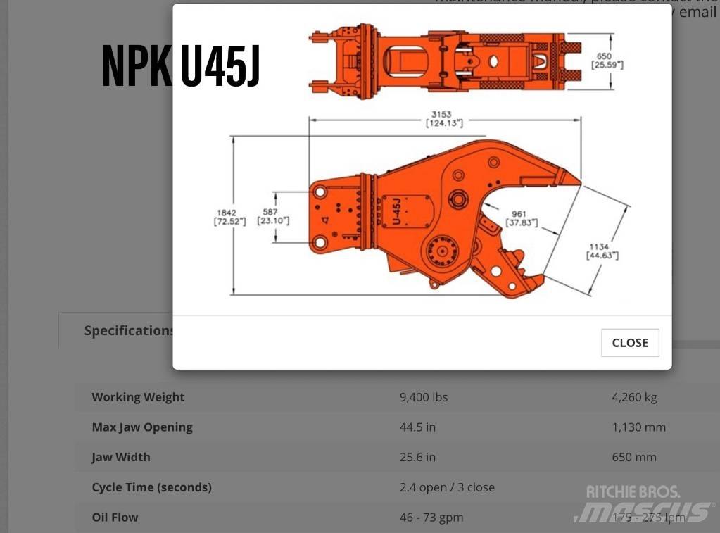 NPK U 45 JR Andere Zubehörteile