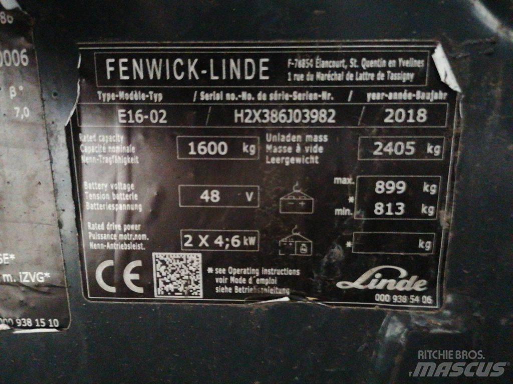 Linde E16-02 Elektrostapler