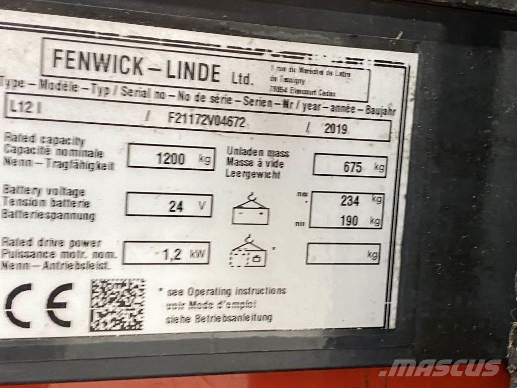 Linde L12 I Deichselstapler