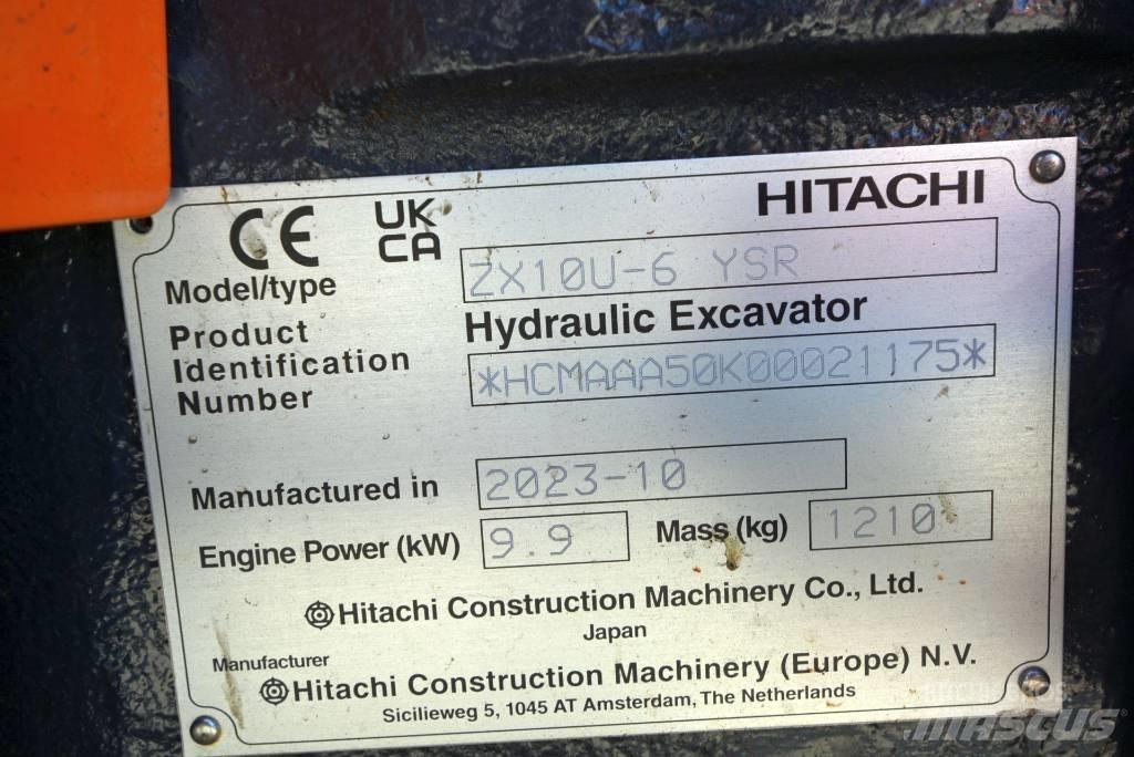 Hitachi ZX 10U-6 Minibagger < 7t