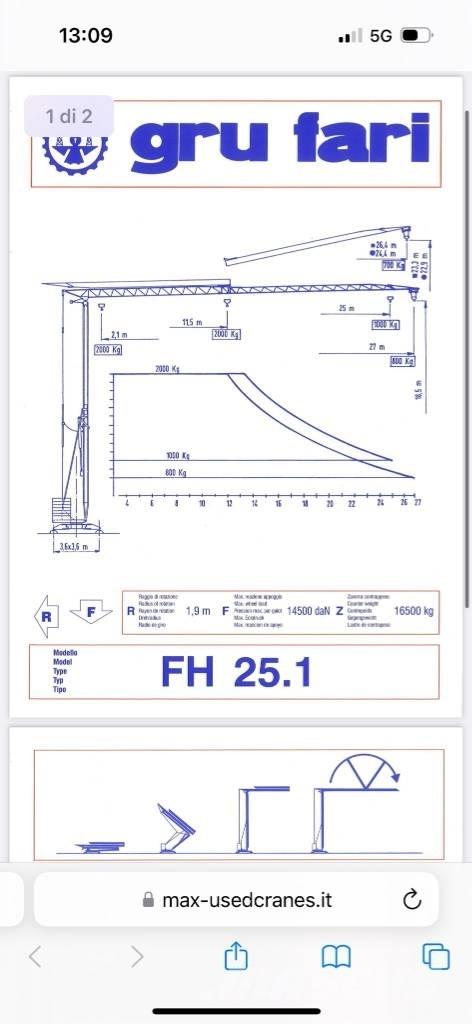 Fari FH 25.01 Selbstaufrichtende Krane