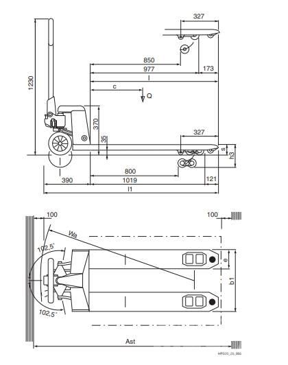 Still HPS25 Handhubwagen