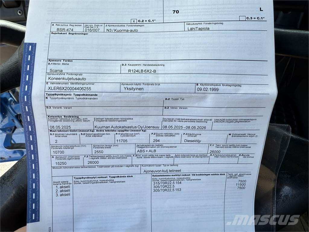 Scania R124 6X2 Kranwagen