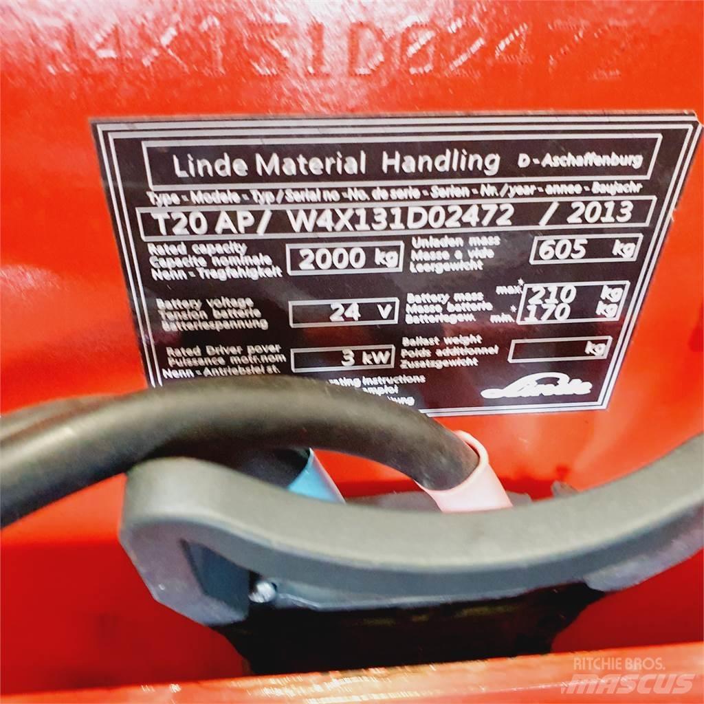 Linde T20AP kurz Niedergabelstapler