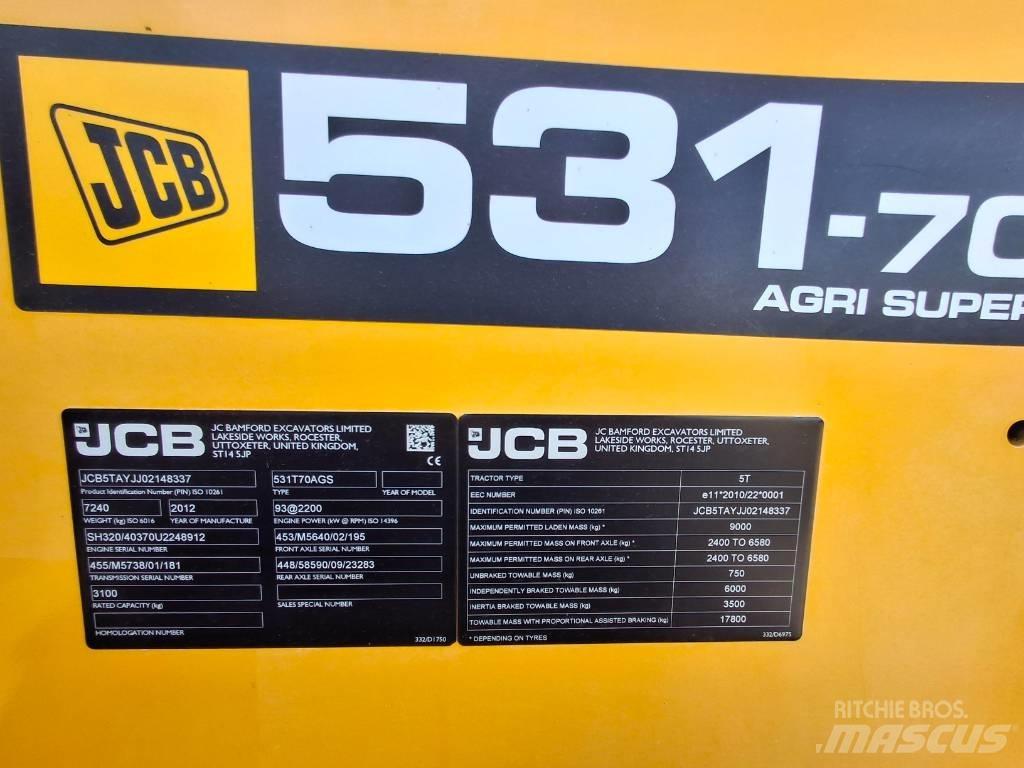 JCB 531-70 Teleskoplader für Landwirtschaft