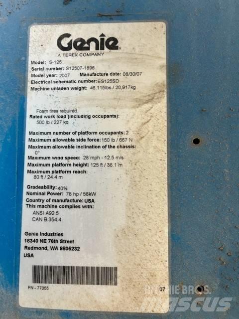 Genie S 125 Teleskopbühnen