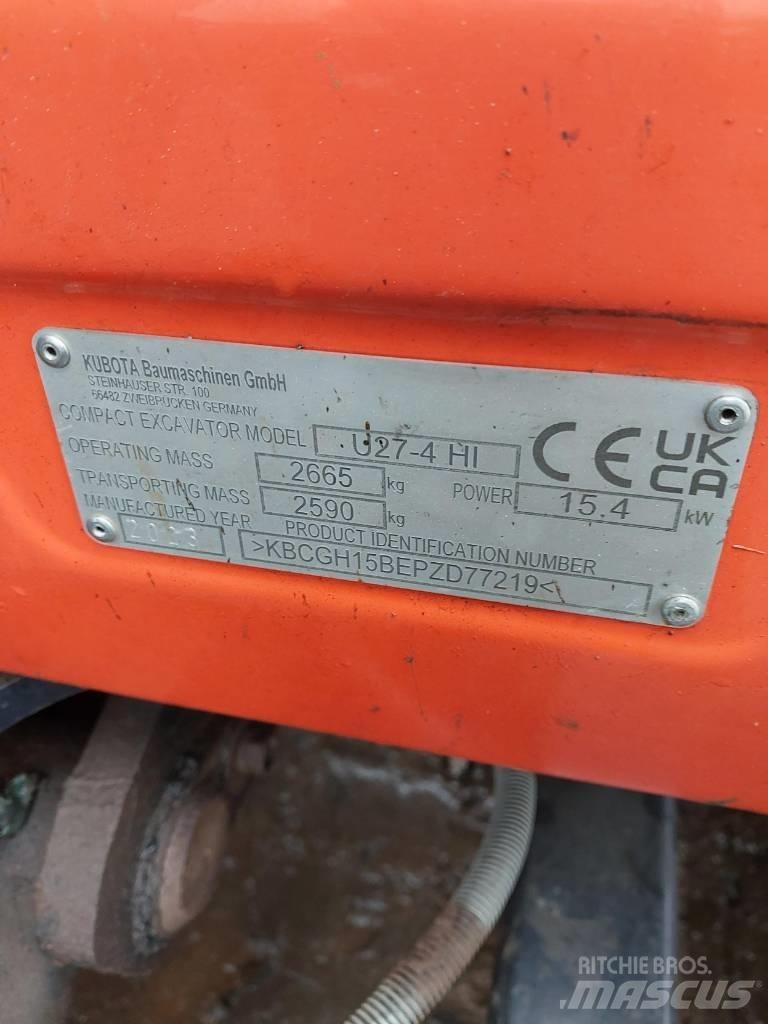 Kubota U 27-4 Minibagger < 7t