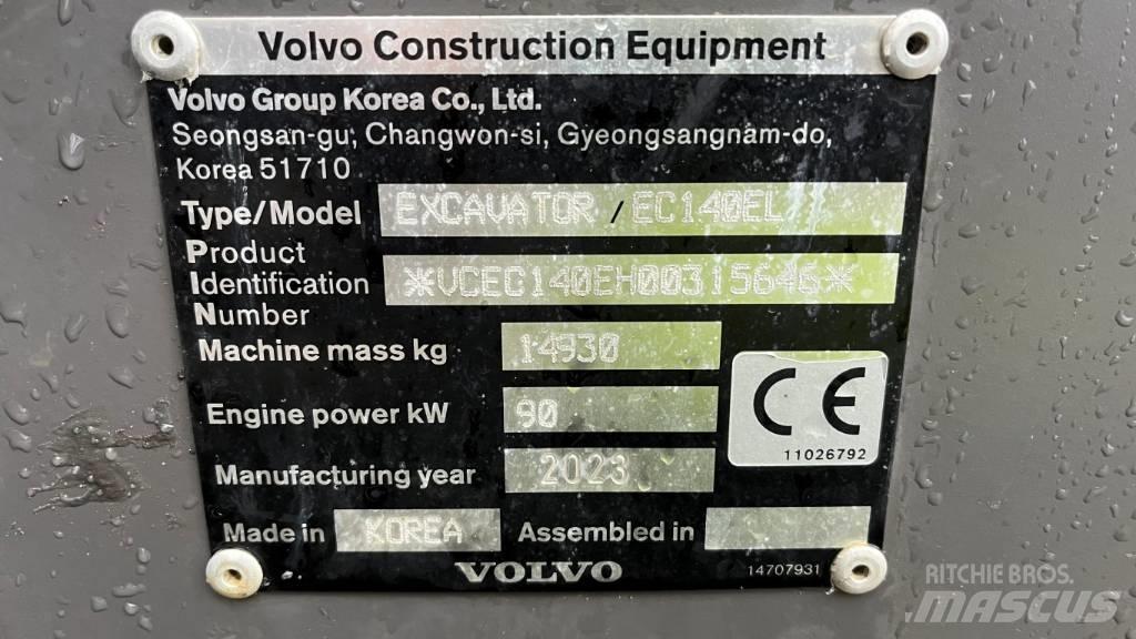Volvo EC140EL Raupenbagger