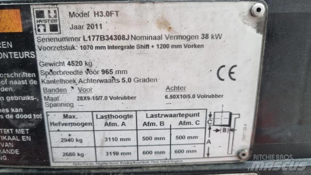 Hyster H 3.00 FT Gasstapler