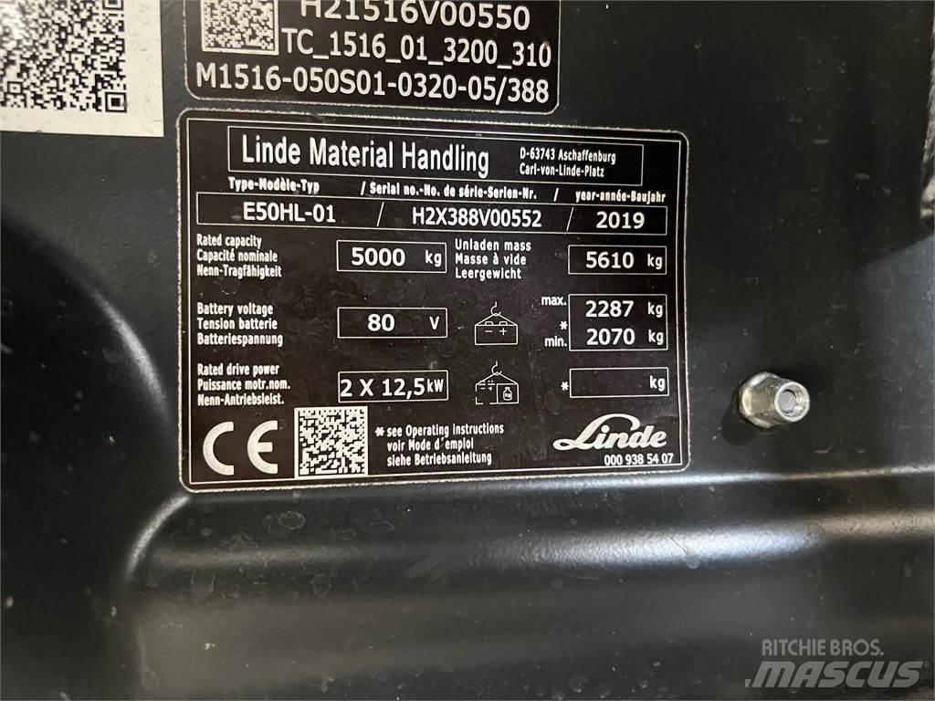 Linde E50HL-01 Elektrostapler
