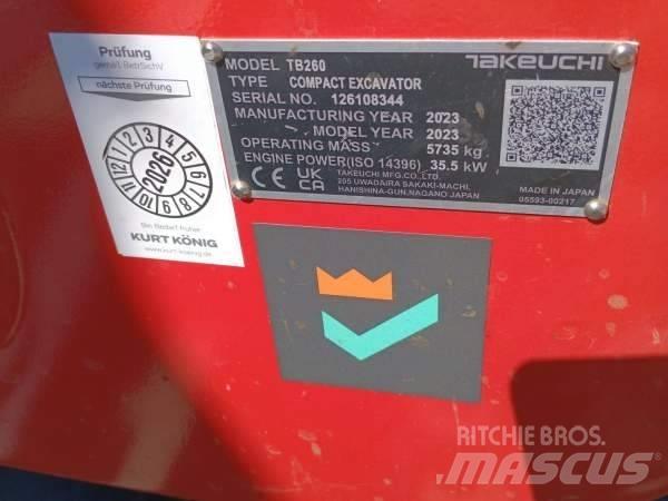 Takeuchi TB 260 Minibagger < 7t