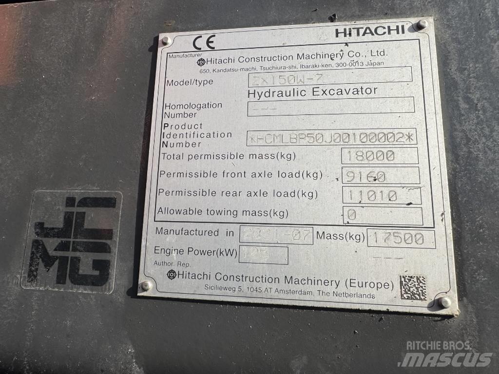 Hitachi ZX 150 W-7 Mobilbagger