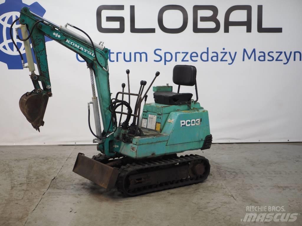 Komatsu PC03-1 Minibagger < 7t