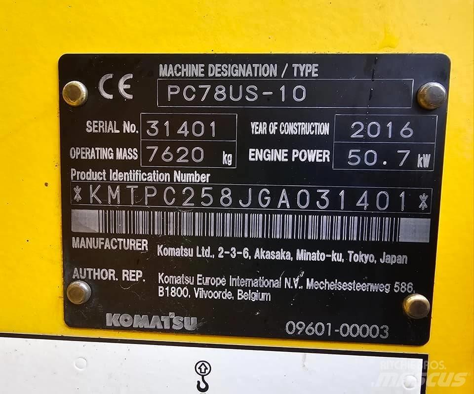 Komatsu pc78us-10 Minibagger < 7t