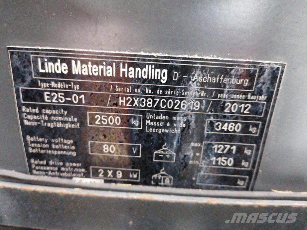 Linde E25-01 Elektrostapler