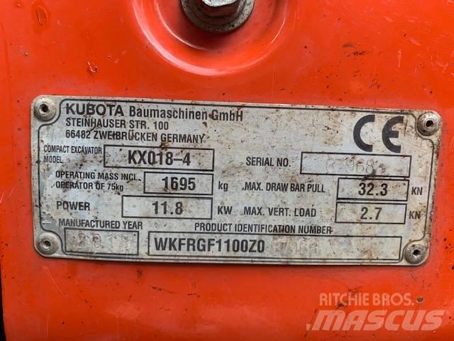 Kubota KX 018-4 Minibagger < 7t