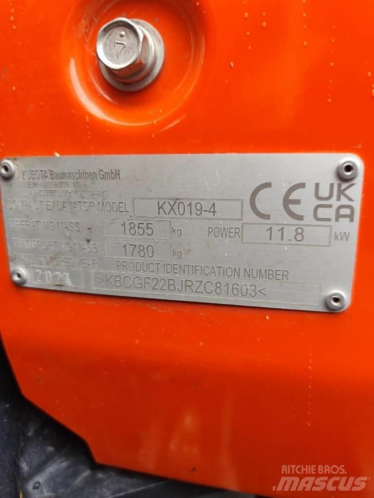 Kubota KX 019-4 Minibagger < 7t