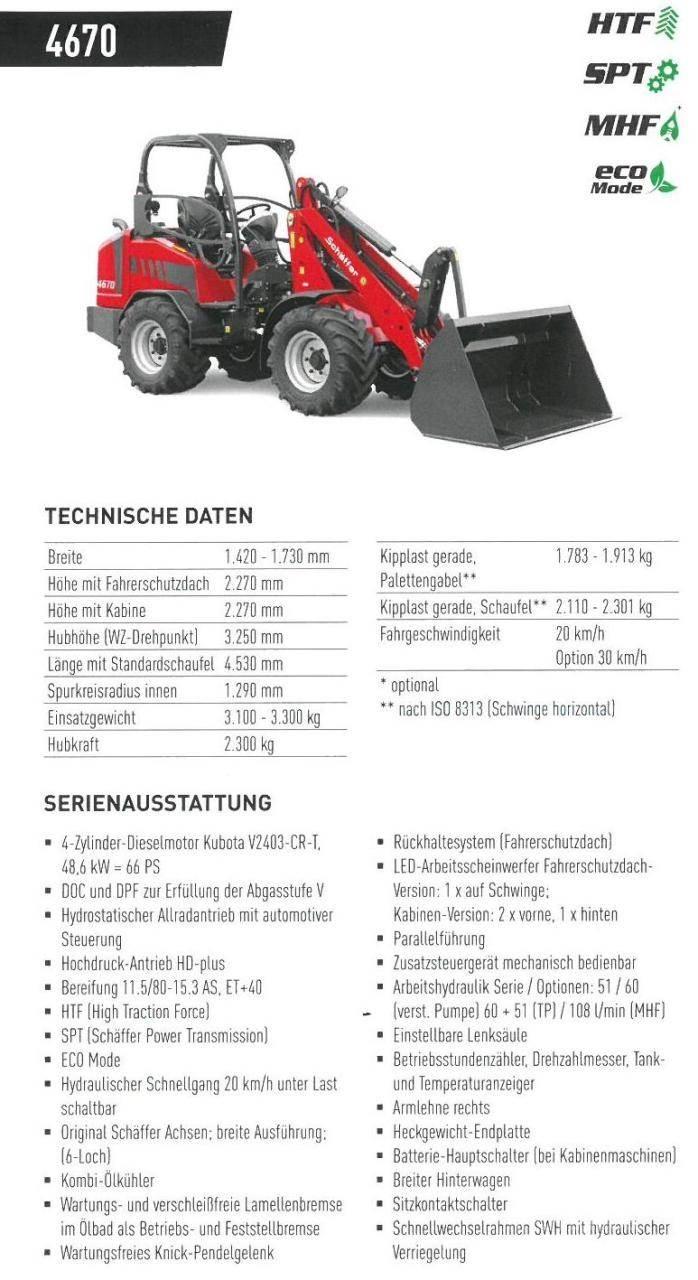 Schäffer 4670 Minilader