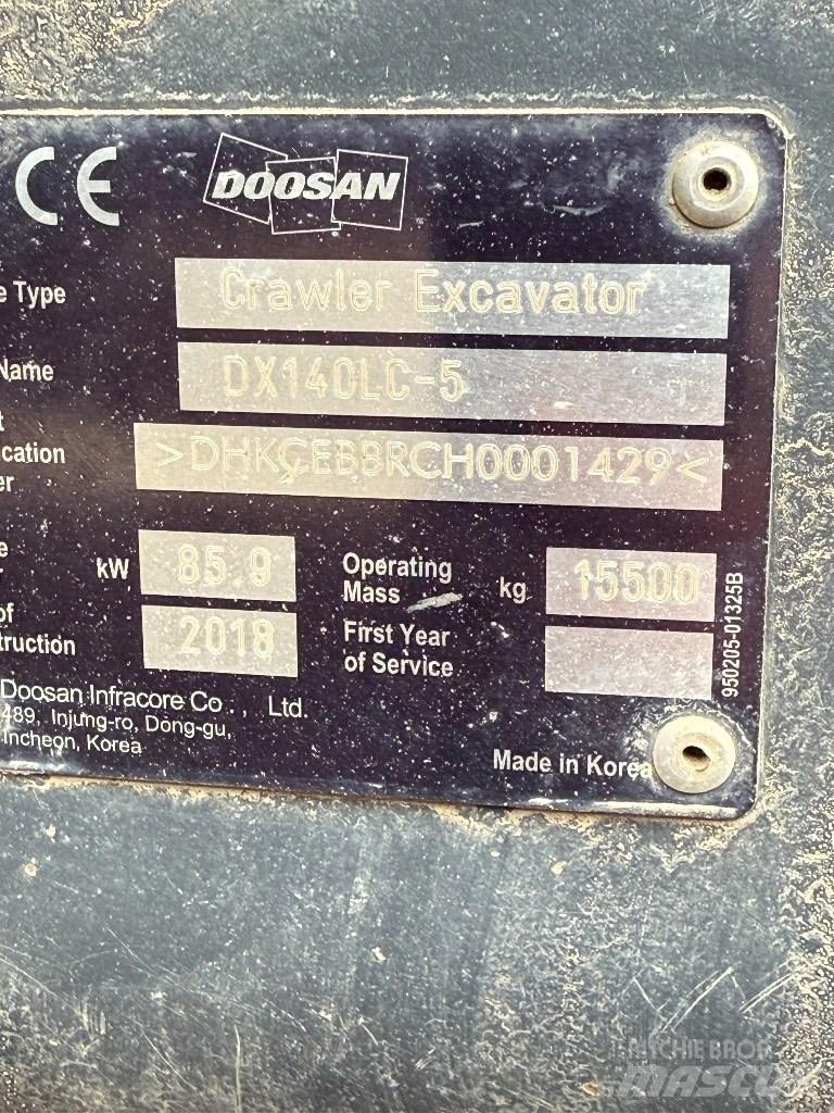 Doosan DX 140 LC Raupenbagger