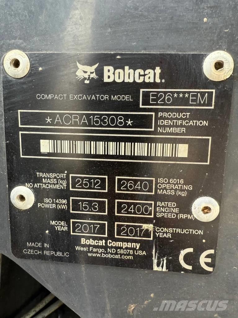 Bobcat E 26 EM Minibagger < 7t