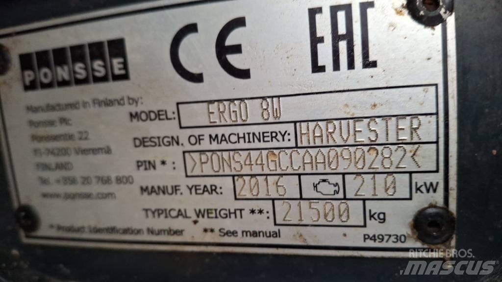 Ponsse ERGO 8W Harvester