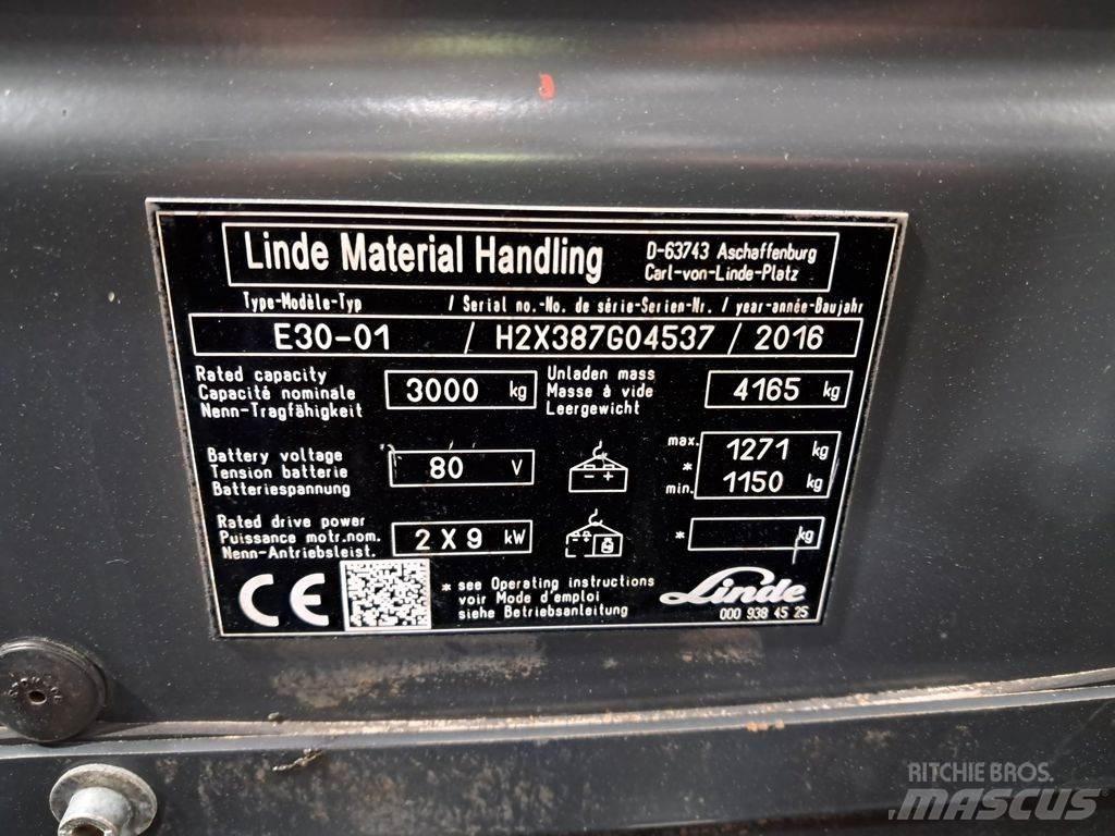 Linde E30-01 Elektrostapler