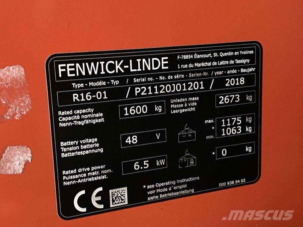 Linde R16-01 Schubmaststapler