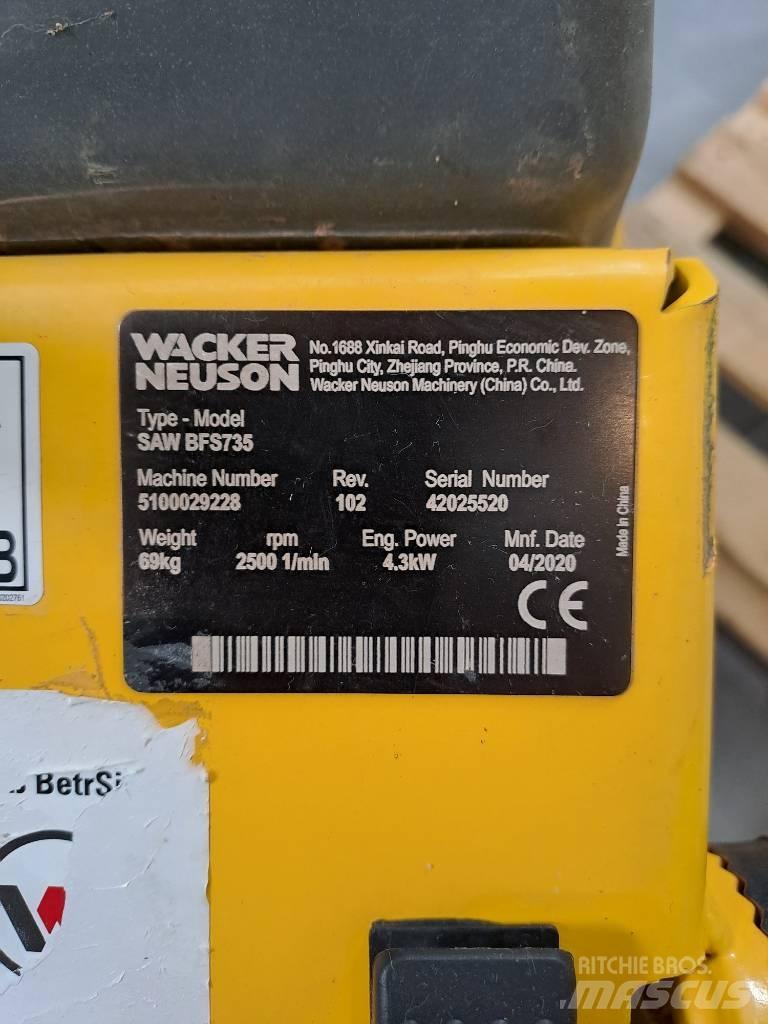 Wacker Neuson BFS735 Asphalt-/Betonsägen