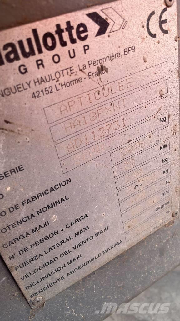 Haulotte HA 18 PX Gelenkteleskoparbeitsbühnen