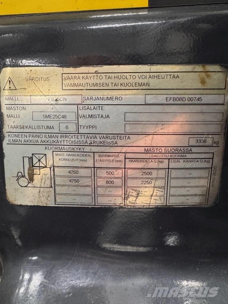 Mitsubishi FB25CN Elektrostapler