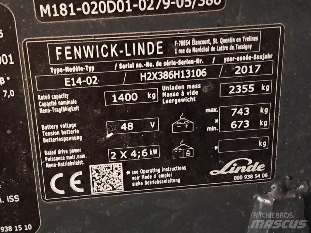 Linde E14-02 ion Elektrostapler