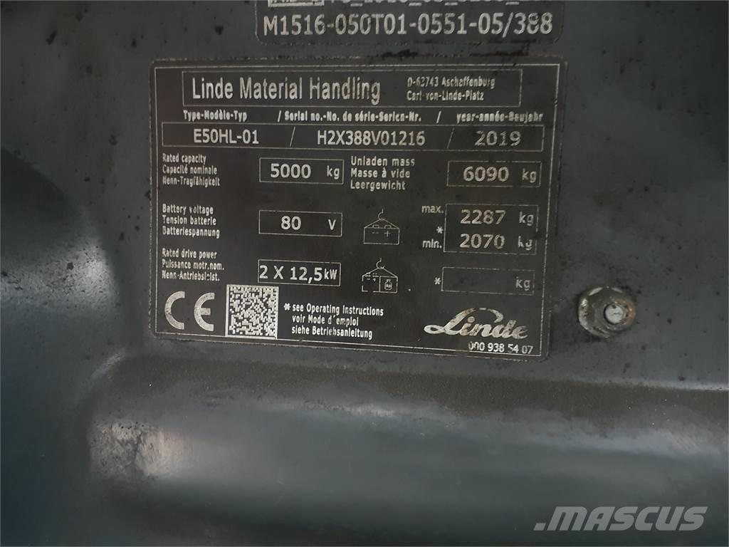 Linde E50HL Elektrostapler