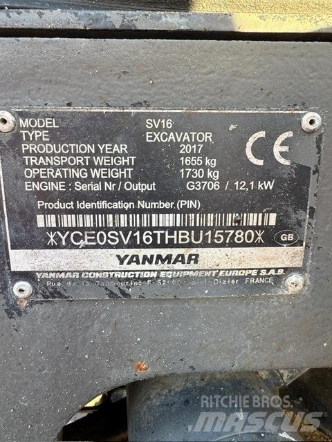 Yanmar SV 16 Minibagger < 7t