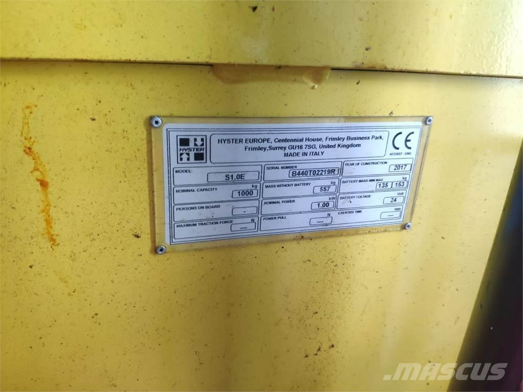 Hyster S1.0E Selbstfahrstapler