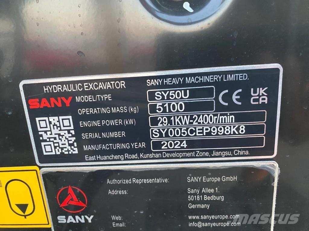 Sany SY 50 U Minibagger < 7t